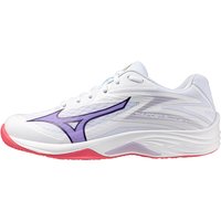 Mizuno Thunder Blade Z Volleyballschuhe Damen 20 - white/violet indigo/camellia rose 42.5 von Mizuno