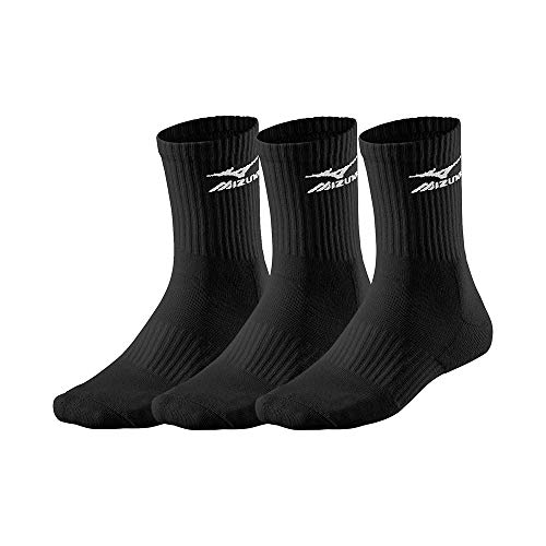 Mizuno Training 3P Socken Unisex, Black, M Mizuno Training 3P Socken Unisex, Black, M von Mizuno
