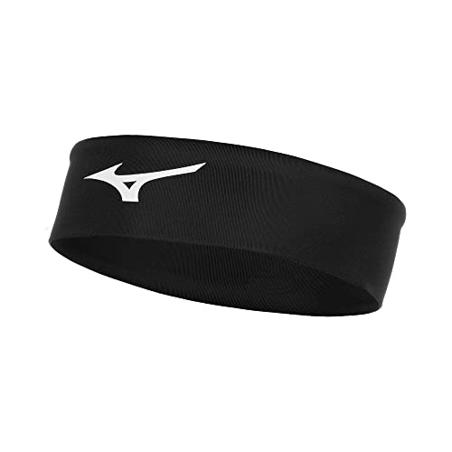 Mizuno Unisex-Erwachsene Spieler-Kopfband Stirnband, schwarz, One Size Fits Most von Mizuno