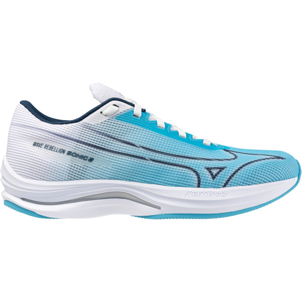 Mizuno Wave Rebellion Sonic 2 Running Shoes Blau EU 39 Frau Mizuno Wave Rebellion Sonic 2 Running Shoes Blau EU 39 Frau von Mizuno