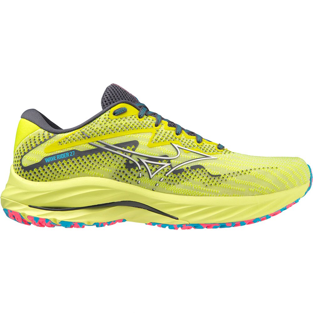 Mizuno Wave Rider 27 Running Shoes Gelb EU 43 Mann von Mizuno