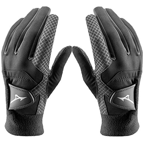 Mizuno Damen Thermagrip Golf-Handschuhe - Paar - Schwarz - ML Mizuno Damen Thermagrip Golf-Handschuhe - Paar - Schwarz - ML von Mizuno