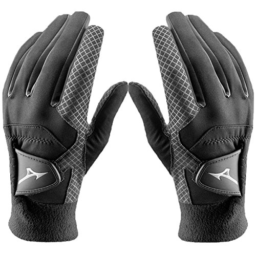 Mizuno Herren Thermagrip Golf-Handschuhe - Paar - Schwarz - M Mizuno Herren Thermagrip Golf-Handschuhe - Paar - Schwarz - M von Mizuno