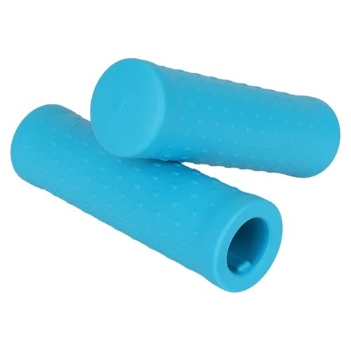 Mkcavne Doppelter Gummi-Lenker, Rutschfester Ergonomischer Lenker, Komfortables Zubehör für die Lenkerabdeckung des Rollers, Blau von Mkcavne