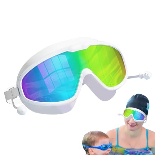 Mkiujhn Schwimmbrille für Erwachsene, verstellbare Weitsicht, HD-Klarheit, Schwimmbrille, vollständiger Schutz, kein Auslaufen, für Jugendliche, Männer, Frauen von Mkiujhn