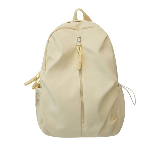 Amerikanischer Rucksack Aus Einfarbigem Nylon Mit Tasche Mit Kordelzug Große Kapazität Lässige Schüler Schultasche Büchertasche von Mllepjdh