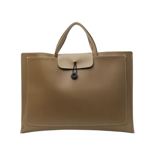 Laptop-Aktentaschen, Computertasche, Laptoptasche, Leder, Laptop-Tragetasche, Business-Tasche, PC-Tragetasche für Männer und Frauen, braun von Mllepjdh