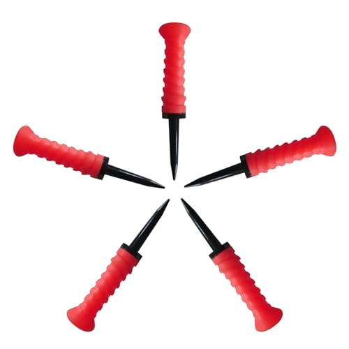 Mllepjdh 5 Stück/Packung Golf-Stütz-Teeset, Golf-Basis, Golf, Tees, Schlösser, Tees, Golf-Tees, Golf-Tees, Fahrer-Trainingsset von Mllepjdh