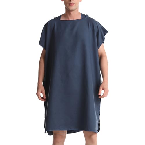 Schnell Trocknender Kapuzen Wickelhandtuch Poncho Für Männer Und Frauen. Kapuzen Wickelmantel Wickelhandtuch Poncho Zum Wechseln des Neoprenanzugs von Mllepjdh