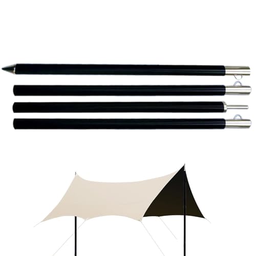 Mlllokfki Camping Gear Essentials, Telescopic Zeltpoles, vielseitige Tarp Halterung, wetterfest, Easy Setup Poles, Compact Camping Poles, Tarp Poles, Sturdy Tent Stakes, Lightweight Trave von Mlllokfki