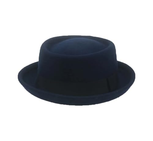 Frauen Wolle Fedoras Hut Solide Weiche Cowboy Hochzeit Panama Kirche Hüte Unisex Sombrero Mujer 13 58cm von Mnjyihy