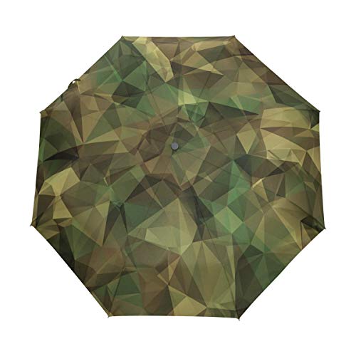 Mnsruu Kompakter Reise-Regenschirm, Militär-Camouflage, Automatisches Öffnen, Schließen, Winddicht, UV-Beständig, Mehrfarbig, Einheitsgröße, Kompakt Mnsruu Kompakter Reise-Regenschirm, Militär-Camouflage, Automatisches Öffnen, Schließen, Winddicht, UV-Beständig, Mehrfarbig, Einheitsgröße, Kompakt von Mnsruu
