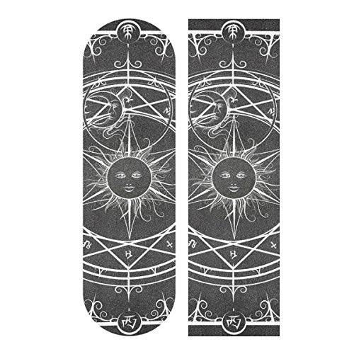 Mnsruu Magic Circle Skateboard-Griptape, Roller, Deck, Sandpapier, 22,9 x 83,8 cm Mnsruu Magic Circle Skateboard-Griptape, Roller, Deck, Sandpapier, 22,9 x 83,8 cm von Mnsruu