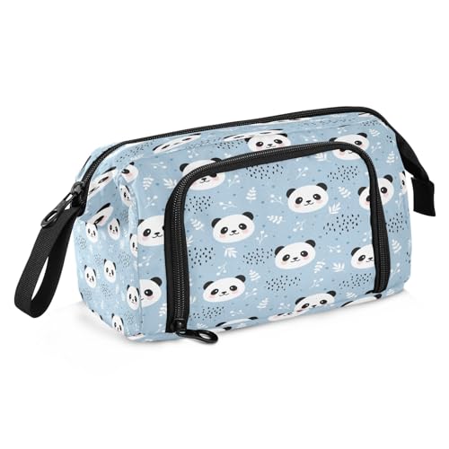 Mnsruu Federmäppchen im Panda-Stil, großes Fassungsvermögen, Federmäppchen, Stiftebox, Schreibwaren, Büro, Organizer-Tasche für Erwachsene, Panda-Stil, Einheitsgröße, modisch von Mnsruu