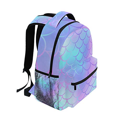 Mnsruu Fischschuppen Meerjungfrau Rucksack Daypack College Schule Reisen Schultertasche Mnsruu Fischschuppen Meerjungfrau Rucksack Daypack College Schule Reisen Schultertasche von Mnsruu