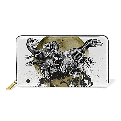 Mnsruu Zuckerschädel Dinosaurier Tier Damen Brieftasche Reißverschluss Geldbörse Echtes Leder Geldbeutel Telefon Kreditkartenetui Portemonnaie für Frauen Mädchen Mnsruu Zuckerschädel Dinosaurier Tier Damen Brieftasche Reißverschluss Geldbörse Echtes Leder Geldbeutel Telefon Kreditkartenetui Portemonnaie für Frauen Mädchen von Mnsruu