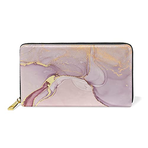 Rosa Marmor Stein Kupfer Metallic Faux Damen Brieftasche Reißverschluss Geldbörse Echtes Leder Geldbeutel Telefon Kreditkartenetui Portemonnaie für Frauen Mädchen Rosa Marmor Stein Kupfer Metallic Faux Damen Brieftasche Reißverschluss Geldbörse Echtes Leder Geldbeutel Telefon Kreditkartenetui Portemonnaie für Frauen Mädchen von Mnsruu