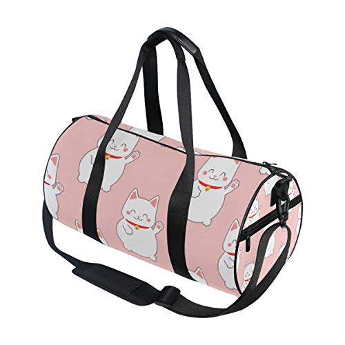Sporttasche / Reisetasche / Reisetasche, japanisches Motiv mit Glückskatze für Damen und Herren von Mnsruu
