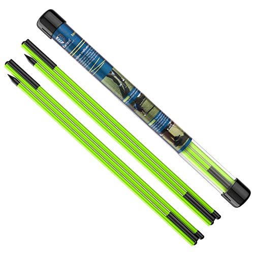 MoKo 2 Stück Golf Alignment Sticks, 3-Teilige Faltbare Golf Ausrichtungsstäbe Ausrichtungsstange Alignment Übungsstangen Schwunghilfe Golfübungsgerät Richtungsanzeige zum Zielen Putten, 48 Zoll, Grün MoKo 2 Stück Golf Alignment Sticks, 3-Teilige Faltbare Golf Ausrichtungsstäbe Ausrichtungsstange Alignment Übungsstangen Schwunghilfe Golfübungsgerät Richtungsanzeige zum Zielen Putten, 48 Zoll, Grün von MoKo