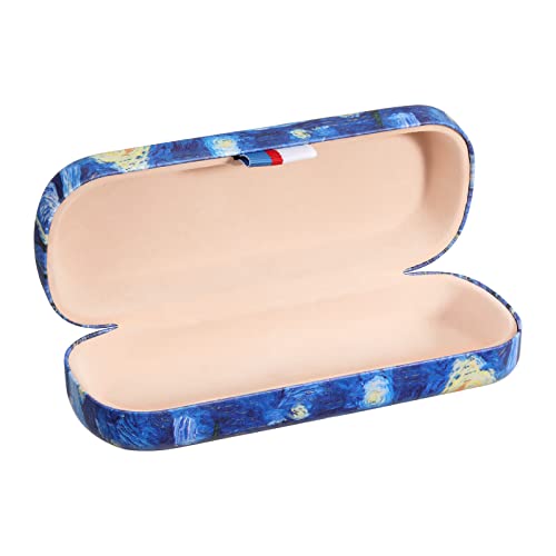 MoKo Hardcase Brillenetui, PU Leder Brillenetui Kratzfeste Tragbare Brillenbox mit Reinigungstuch Hartschalen Etui Brillenorganizer Brillenaufbewahrung für Sonnenbrille Lesebrille - Sterne Nacht MoKo Hardcase Brillenetui, PU Leder Brillenetui Kratzfeste Tragbare Brillenbox mit Reinigungstuch Hartschalen Etui Brillenorganizer Brillenaufbewahrung für Sonnenbrille Lesebrille - Sterne Nacht von MoKo