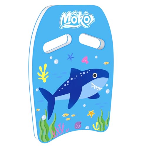MoKo Kinder Schwimmbrett, Schwimmen Kickboard Trainingsausrüstung mit Griffen Cartoon Swim Float Schwimmtrainingsausrüstung Schwimm Board für Junge Mädchen, Blauhai MoKo Kinder Schwimmbrett, Schwimmen Kickboard Trainingsausrüstung mit Griffen Cartoon Swim Float Schwimmtrainingsausrüstung Schwimm Board für Junge Mädchen, Blauhai von MoKo