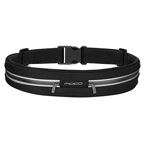 MoKo Sport Jogging Gürtel Hüfttasche Laufgürtel Taille Tasche Running Belt Kompatibel mit MP3 Player, iPhone 6s, Galaxy S10/S10 Plus/S10e/S7 Edge, Huawei P8 Lite/P9, Handy bis zu 7", Schwarz MoKo Sport Jogging Gürtel Hüfttasche Laufgürtel Taille Tasche Running Belt Kompatibel mit MP3 Player, iPhone 6s, Galaxy S10/S10 Plus/S10e/S7 Edge, Huawei P8 Lite/P9, Handy bis zu 7", Schwarz von MoKo