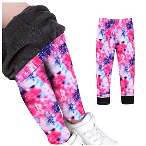 Angebote Tages Blitzangebote, Thermohose Kinder Mädchen Lang Winter Thermo Leggings - Sportleggins Sportleggings Sporthose Gefütterte Thermoleggings Warme Dicke Lange Elastische Outdoor Rosa 140 von Mobanna