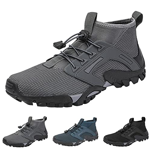 Barfuss Schuhe Herren Damen Breite Füße Barfußschuhe - Atmungsaktiv Schwimmschuhe Mit rutschfest Sohle Weich Fivefinger Zehenschuhe Wasserschuhe Sneaker Breiter Zehenbox Laufschuhe von Mobanna