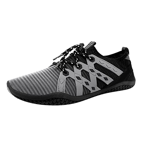 Barfuss Schuhe Herren Damen Outdoor Barfußschuhe - Mit rutschfest Sohle Badeschuhe Breite Füße Wasserschuhe Zehenschuhe Barfussschuhe Traillaufschuhe Weich Dicke Sohle Fitnessschuhe von Mobanna