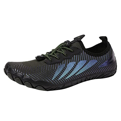 Barfußschuhe Herren Damen Outdoor Barfuss Schuhe - Fivefinger Zehenschuhe Breiter Zehenbox Schwimmschuhe Atmungsaktiv Breite Füße Aquaschuhe Wasserschuhe Barfussschuhe von Mobanna