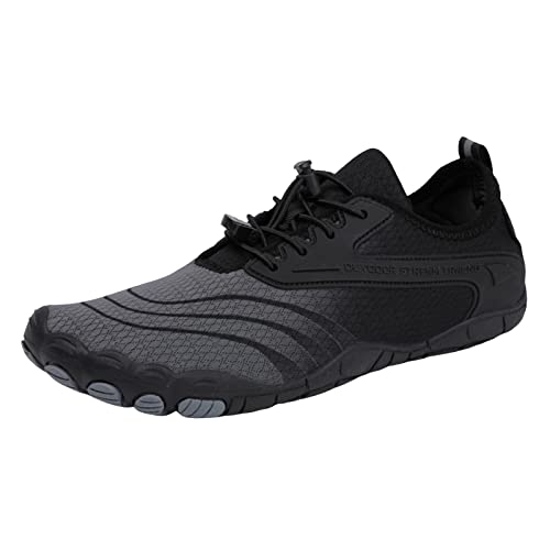 Barfussschuhe Herren Damen Outdoor Barfußschuhe - Atmungsaktiv Bequem Badeschuhe Running Walking Schuhe Bequeme Atmungsaktive Laufschuhe Unisex Traillaufschuhe Wanderschuhe von Mobanna