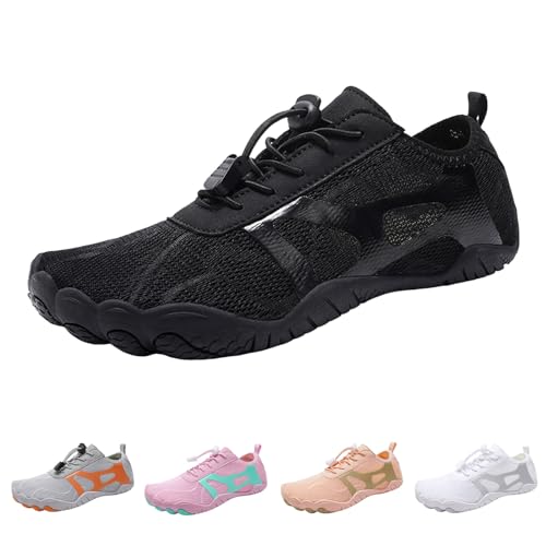 Barfußschuhe Herren Damen Outdoor Barfussschuhe - Fivefinger Zehenschuhe Sommer Breiter Zehenbox Breite Füße Barfussschuhe Schnell Trocknend Badeschuhe Wasserschuhe von Mobanna