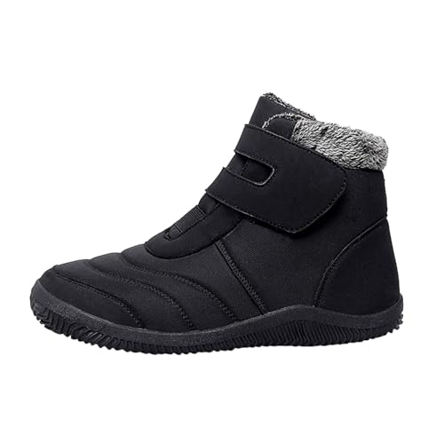 Barfußschuhe Winter, Gefütterte Turnschuhe Damen Winterstiefel Damen Herren Thermo Gefüttert Outdoor Trekkingschuhe Wasserdicht Schön Thermoschuhe Warm Wanderschuhe rutschfest Stiefel von Mobanna