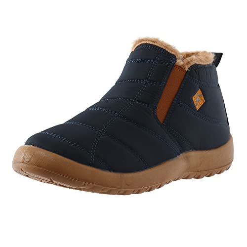 Bequeme Winterschuhe Damen, Winter Barfussschuhe Herren Schneeschuhe Damen Herren Gefüttert Thermo Schön Schuhe Flach Ohne Absatz Barfußschuhe Traillaufschuhe Warm Winterschuhe Schneestiefel von Mobanna