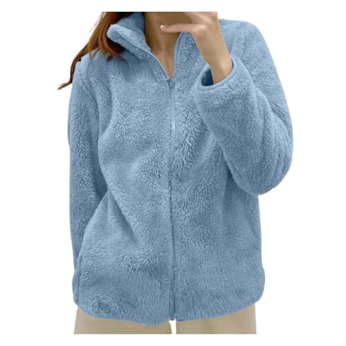 Blitzangebote, Teddy Sweatjacke für Damen Plüsch Stehkragen Fleecejacke - Flauschige Sherpa Jacke Casual Winter Teddyfell Jacke Y2K Zip Sweatjacke Kuscheljacke Teddymantel 3XL Blitzangebote, Teddy Sweatjacke für Damen Plüsch Stehkragen Fleecejacke - Flauschige Sherpa Jacke Casual Winter Teddyfell Jacke Y2K Zip Sweatjacke Kuscheljacke Teddymantel 3XL von Mobanna