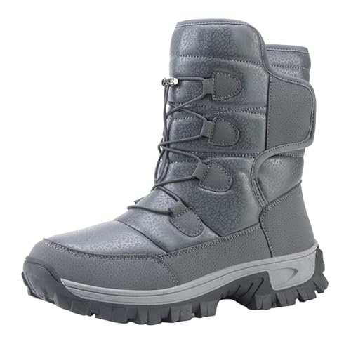 Boots Damen Wasserdicht, Warme Winterschuhe Damen Winterstiefel Damen Gefüttert Wasserdicht Outdoor Wanderschuhe rutschfeste Stiefel Flach Elegant Halbstiefel Winterschuhe Schneestiefel von Mobanna