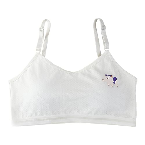 Bralette Mädchen Baumwolle Ohne Bügel BH - Bustier Nahtlose Teenager Tops Leicht Top Für 10-18 Jahre Kinder Kleine Brüste Damen Unterwäsche Mit Abnehmbaren Pads 12-18 von Mobanna