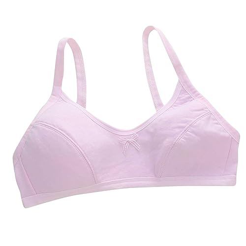 Bralette für Mädchen Kleine Brüste Baumwolle BH - Kinder Teenager Mädchen-BHS Atmungsaktiv Ohne Bügel Bustier 12-18 Jahre mittelschülerin Damen Unterwäsche mit Abnehmbaren Pads von Mobanna