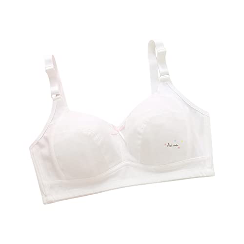 Bralette für Mädchen Ohne Bügel Kleine Brüste BH - Tops Mädchen-BHS Atmungsaktiv Teenager Top Sport BH Bustier mit Breiten Sport-BH Passen 10-16 Jahre Draht Frei Push-Up Laufen von Mobanna