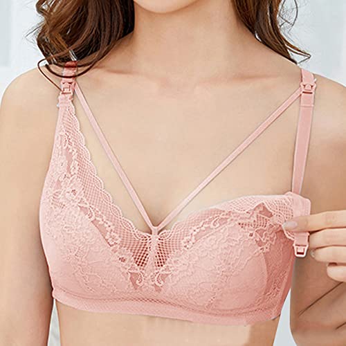 Breastfeeding Bra Damen Nahtloser Schwangerschafts BH - Schwangerschafts BH Gepolstert Still BHS Push Up Umstandsmode Ohne Bügel Still Sport BH Nahtloser Komfort-Schwangerschafts von Mobanna