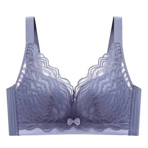 Bustier Damen Push Up Spitze Bralette - Klassische BHS Ohne Bügel Große Brüste Sport BH Gepolstert Für Nahtloser Buttrig Glatter Soft Spitzen Bügelloser Bequemer Schlaf T-Shirts von Mobanna