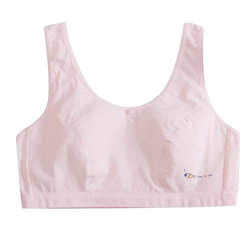 Bustier für Mädchen Ohne Bügel Kleine Brüste Bralette - BH Seamless BHS Nahtlose Kinder Leicht Tops Teenager 12-18 Jahre mittelschülerin Damen Bügellos Nahtlos Soft Alltags-BH Set von Mobanna