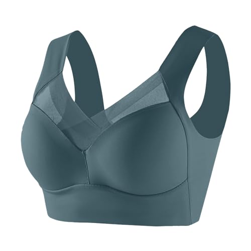 Damen-BHS Ohne Bügel Haltungskorrektur - Rücken Sport BH Push Up Bustier Große Größen Atmungsaktiver Bustier Seamless Weich T Shirt BH Bra für Schlafen Yoga von Mobanna