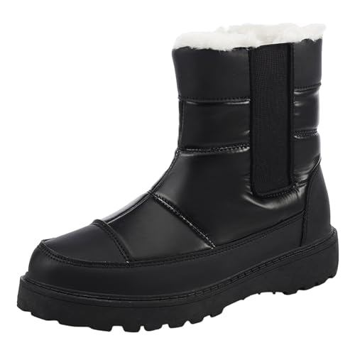 Damen Schuhe Winter, Weihnachten Sale Winterstiefel Damen Gefüttert Winter Warme Outdoor Schneeschuhe Wanderschuhe Thermostiefel Winterschuhe Warm Wasserdicht Schneestiefel von Mobanna