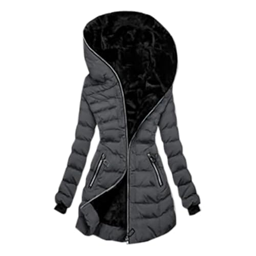 Damen Winter Mantel, Puffer Mantel Damen Lang Steppjacke Damen Puffer Elegant Wintermantel Federleichte Outdoorjacke Outdoor Mantel Warme Daunenmantel Steppmantel Langarm Skijacke von Mobanna