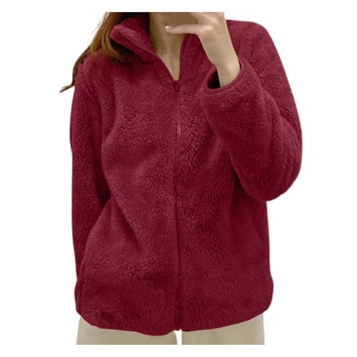 Damenmode Sale, Teddy Sweatjacke für Damen Plüsch Stehkragen Fleecejacke - Flauschige Sherpa Jacke Casual Winter Teddyfell Jacke Y2K Zip Sweatjacke Kuscheljacke Teddymantel L Damenmode Sale, Teddy Sweatjacke für Damen Plüsch Stehkragen Fleecejacke - Flauschige Sherpa Jacke Casual Winter Teddyfell Jacke Y2K Zip Sweatjacke Kuscheljacke Teddymantel L von Mobanna