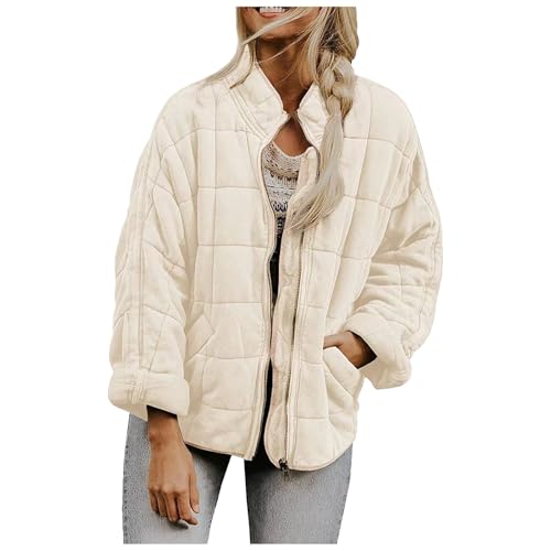 Daunen Wintermantel Damen, Damen Daunenmantel Steppjacke Damen Leicht Elegant Steppmantel Frauen Daunenmantel Casual Winter Mantel Wintermantel Warme Langarm Skijacke Outdoorjacke von Mobanna