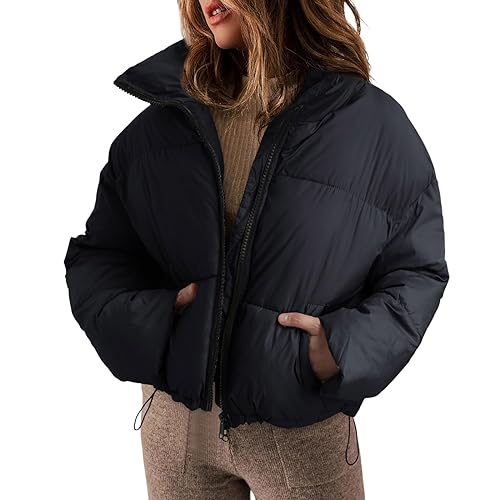 Deals of The Day, Steppjacke Damen Übergangsjacke Lang Winterjacke Damen Puffer Leicht Steppmantel Wintermantel Outdoor Federleichte Outdoorjacke Warme Daunenmantel Langarm Mantel Skijacke von Mobanna