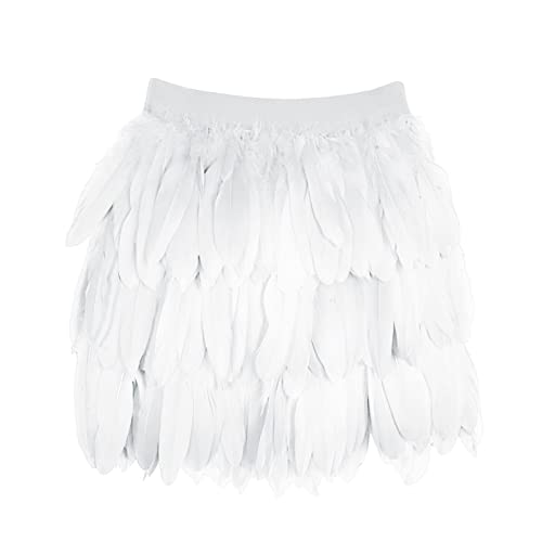 Feder Rock Damen Karneval Kostüm Elastische Taille Party Minirock Rabenkostüm Federrock Tüllrock Festival Rock Feder Rock Damen Karneval Kostüm Elastische Taille Party Minirock Rabenkostüm Federrock Tüllrock Festival Rock von Mobanna