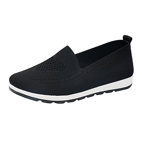 Fitness Schuhe Herren Gym, Laufschuhe Damen Bequeme Leicht Turnschuhe - Slipper Slip on Sneakers Fitness Unisex Leichte Atmungsaktiv Fitnessschuhe Straßenlaufschuhe Weich rutschfest Schwarz von Mobanna